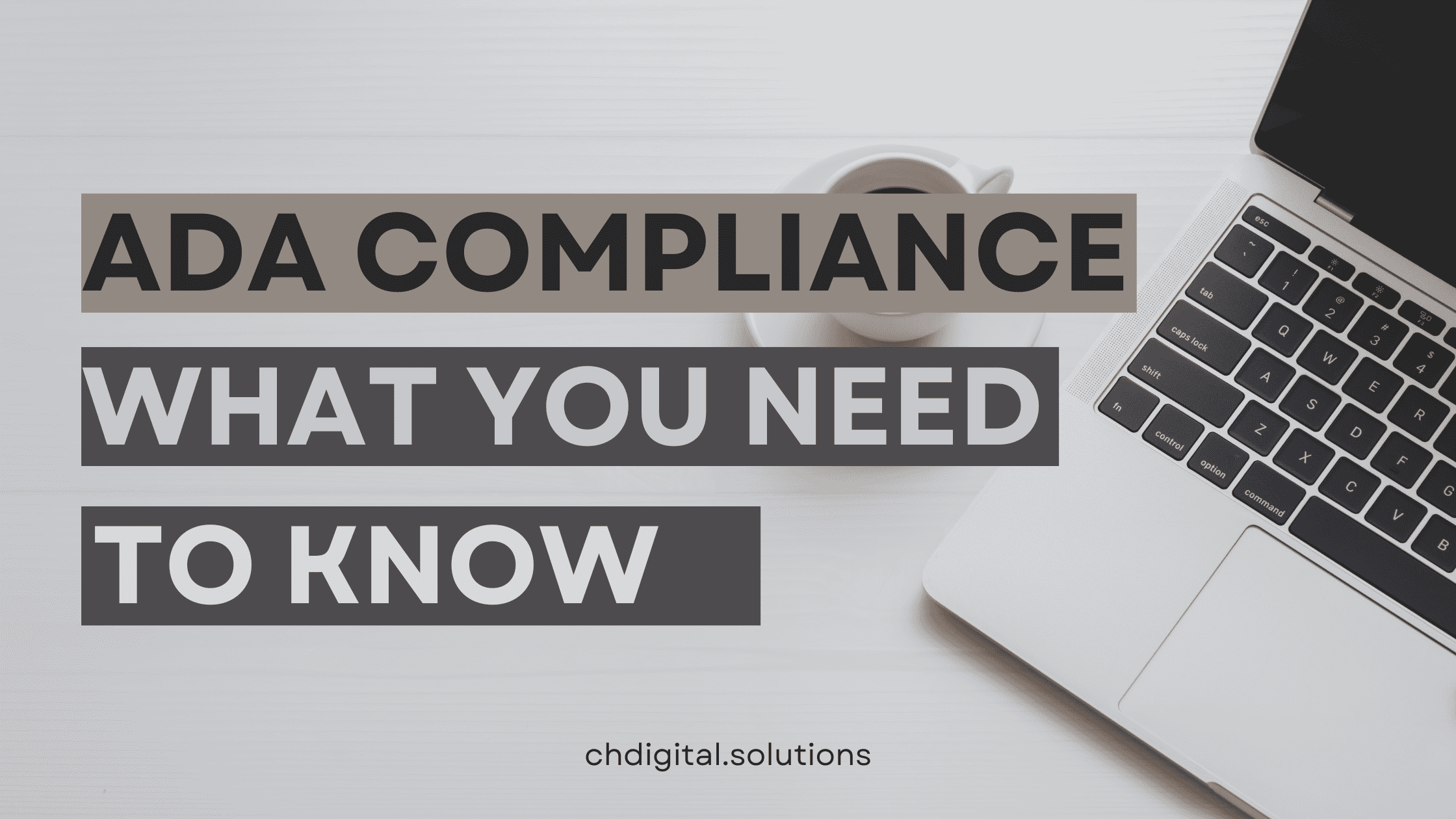 Need to Know About ADA compliance